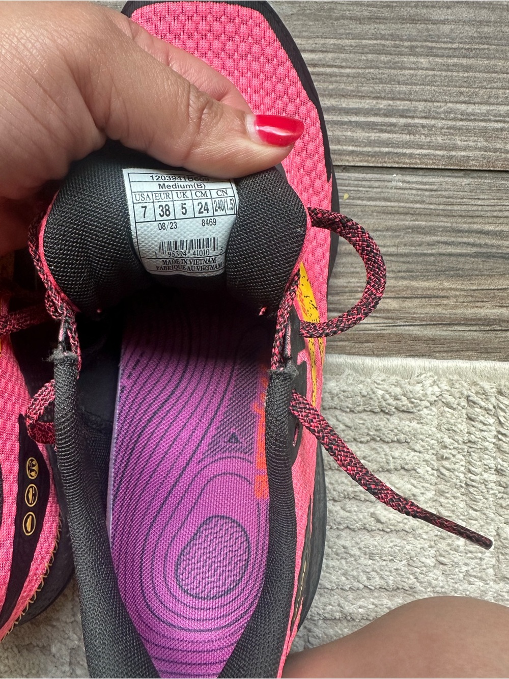 Brooks Trail Divide Pink  Women's Athletic Walking Hiking Running Tennis Shoes - Picture 7 of 13